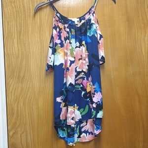 Floral Cold Shoulder Blouse
